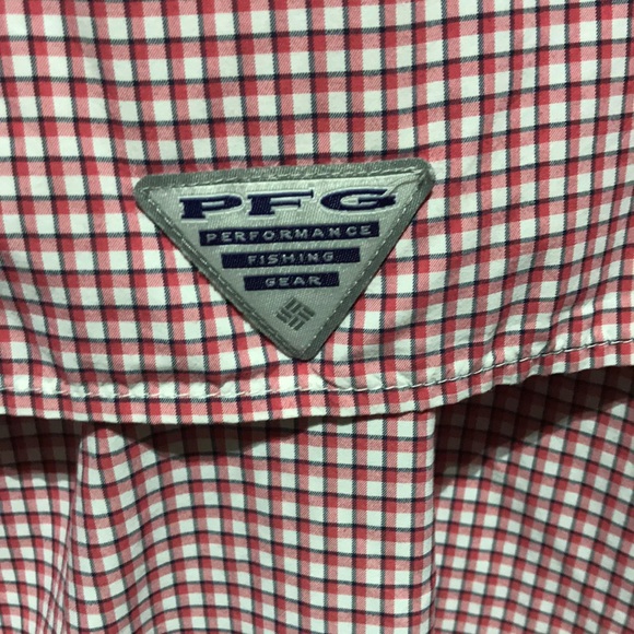 Columbia men’s Super Bahama red long sleeve button down shirt (size XL). - Picture 8 of 11